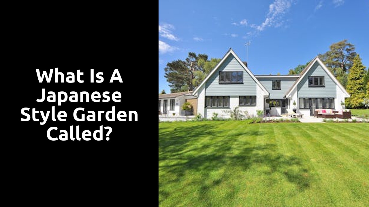 What is a Japanese style garden called?